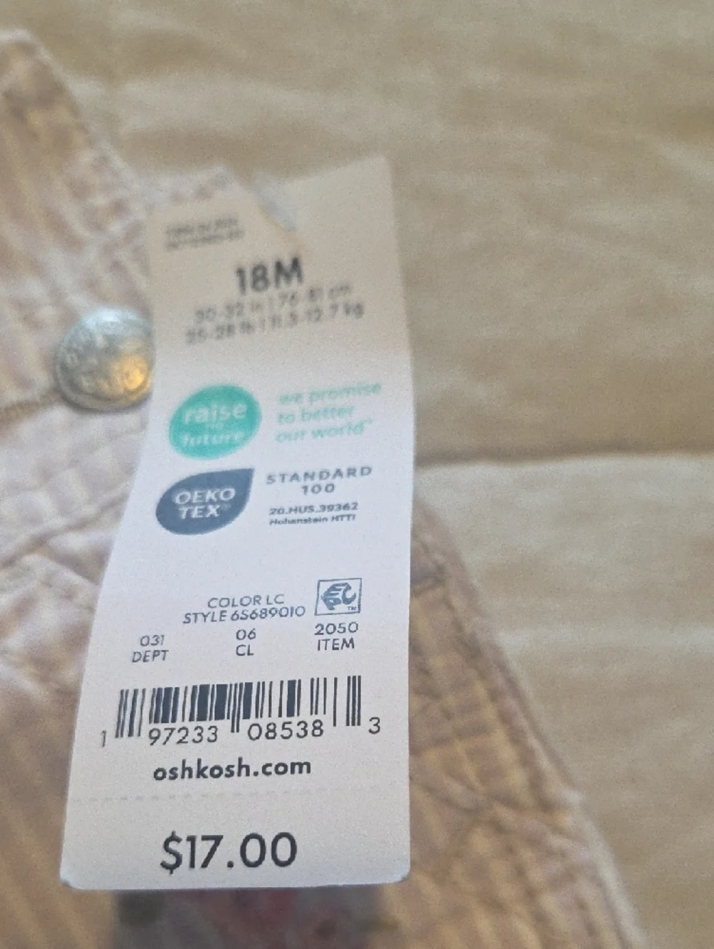 OshKosh B'gosh Light Purple Stripe Floral Short Overalls NWT